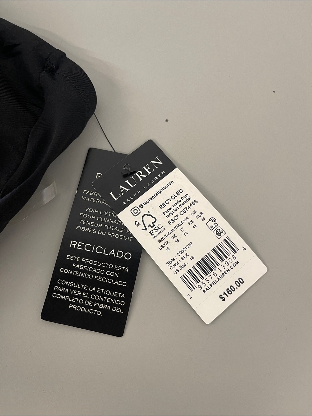 Ralph Lauren Black One Piece Swimsuit - Picture 9 of 9